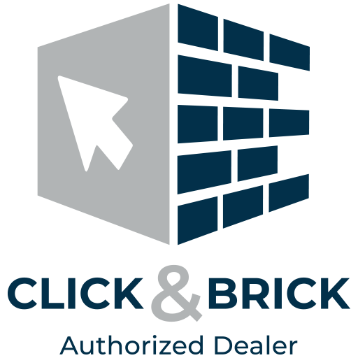 click & brick logo